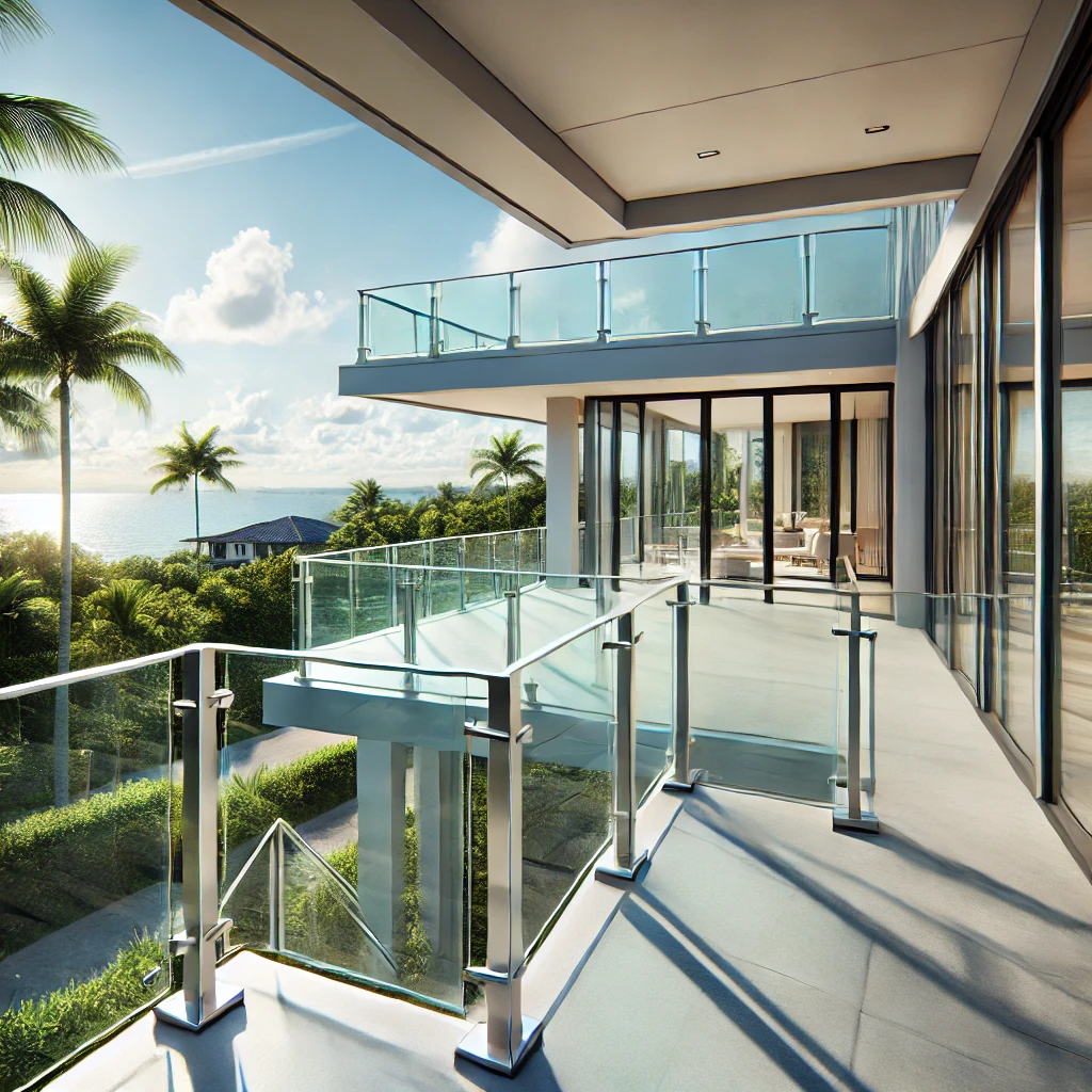 Explore the aesthetic and functional benefits of installing custom glass railings in Naples luxury homes. naplesrailing.com