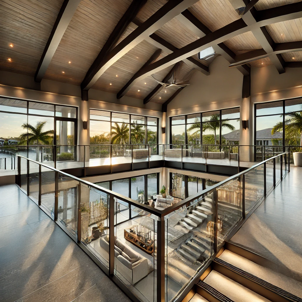 Learn how to select the perfect custom railing for loft spaces in luxury homes in Naples, focusing on safety and modern design. naplesrailing.com