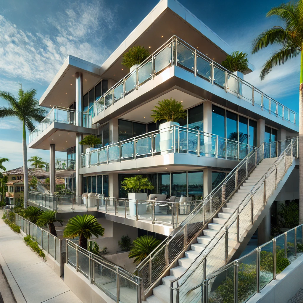 Explore Commercial Stainless Steel Railing in Naples, Florida, offering high-quality craftsmanship and sleek, modern designs. Transform your space with luxury railing solutions. naplesrailing.com