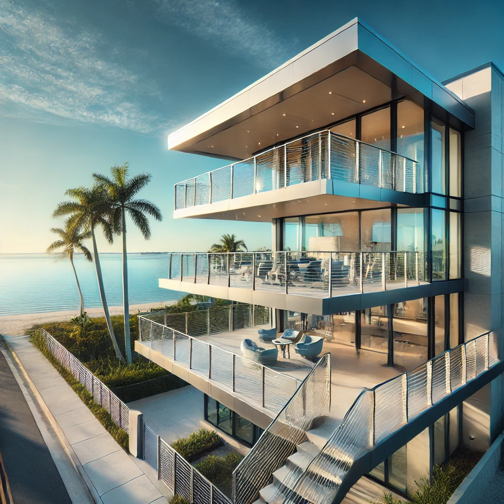 Custom cable railings for modern homes in Naples, FL. Sleek, durable designs perfect for decks, balconies, and staircases. Contact us for a free consultation. naplesrailing.com