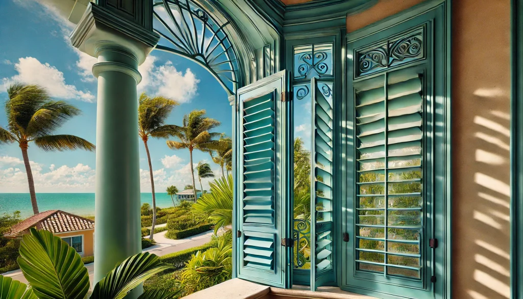 Explore Decorative Bahama Shutters in Naples, Florida, offering high-quality craftsmanship and sleek, modern designs. Transform your space with luxury railing solutions. naplesrailing.com