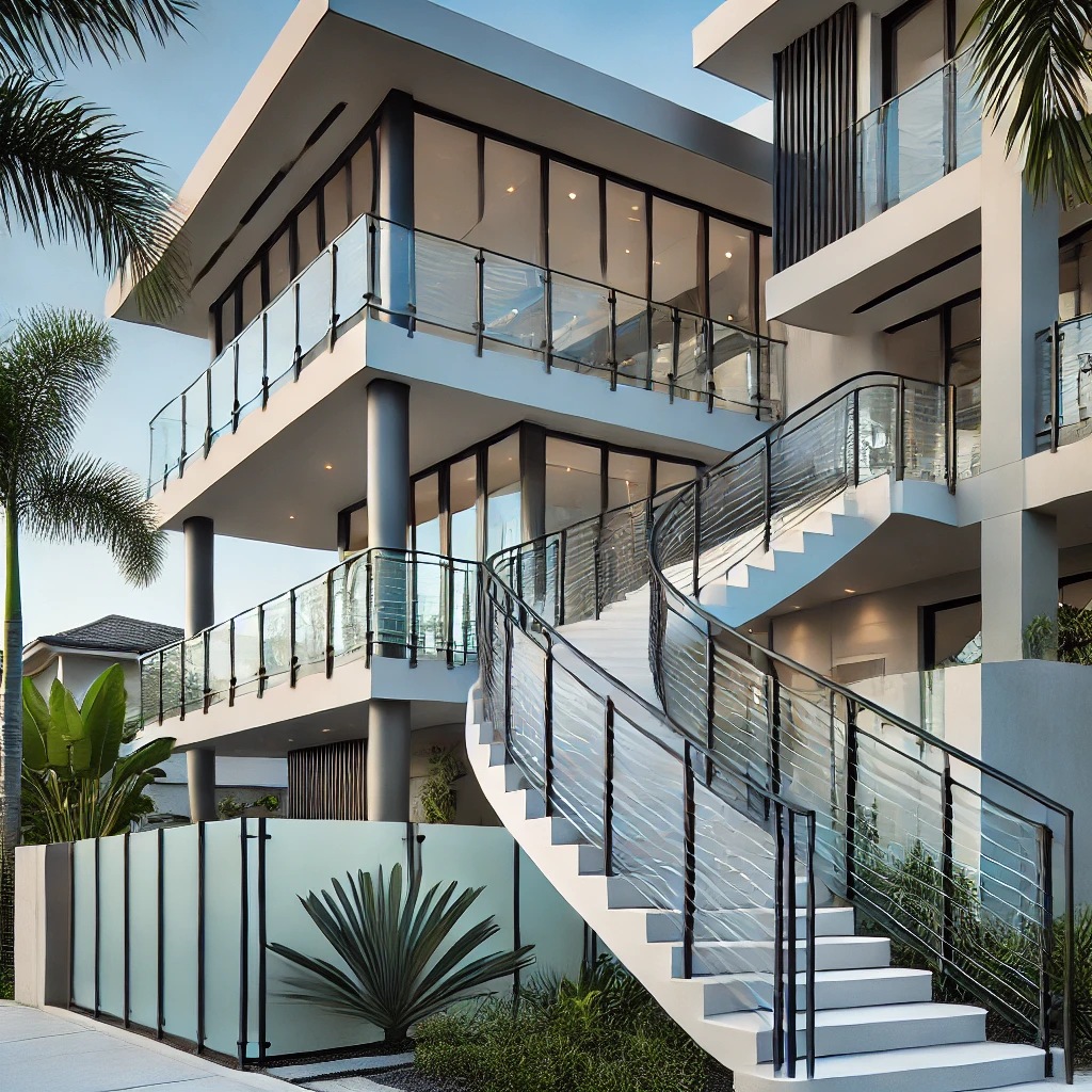 Explore custom railing designs that complement modern architecture and interior designs for luxury homes in Naples. naplesrailing.com
