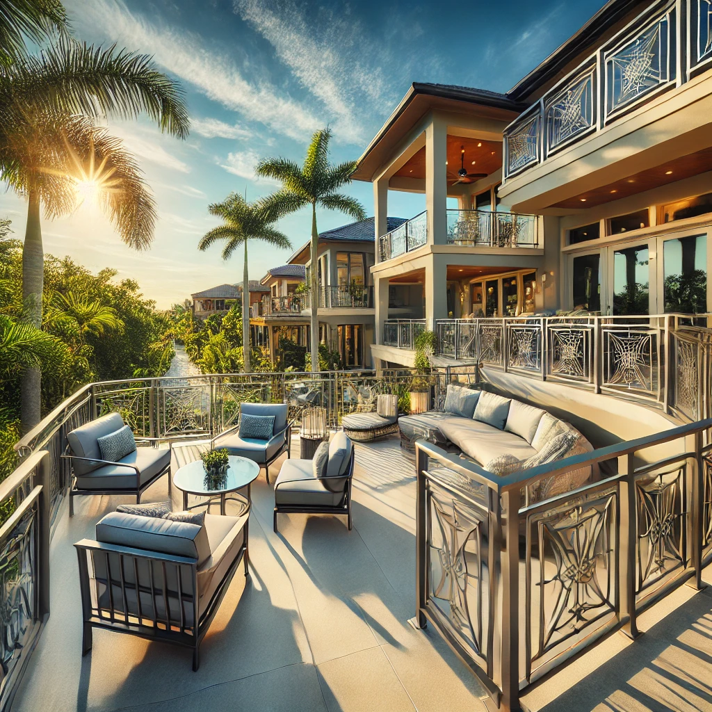 Learn how custom railings can enhance the aesthetics and safety of outdoor living spaces in luxury homes in Naples. naplesrailing.com