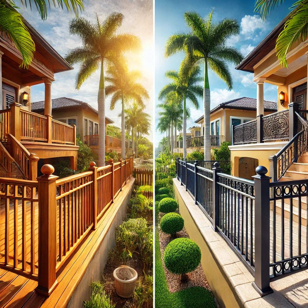 Learn the pros and cons of wood and metal railings for luxury homes in Naples to help you make the best choice for your property. naplesrailing.com