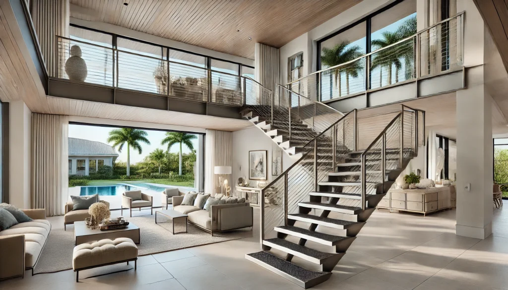 Explore Metal Stairs Design in Naples, Florida, offering high-quality craftsmanship and sleek, modern designs. Transform your space with luxury railing solutions. naplesrailing.com