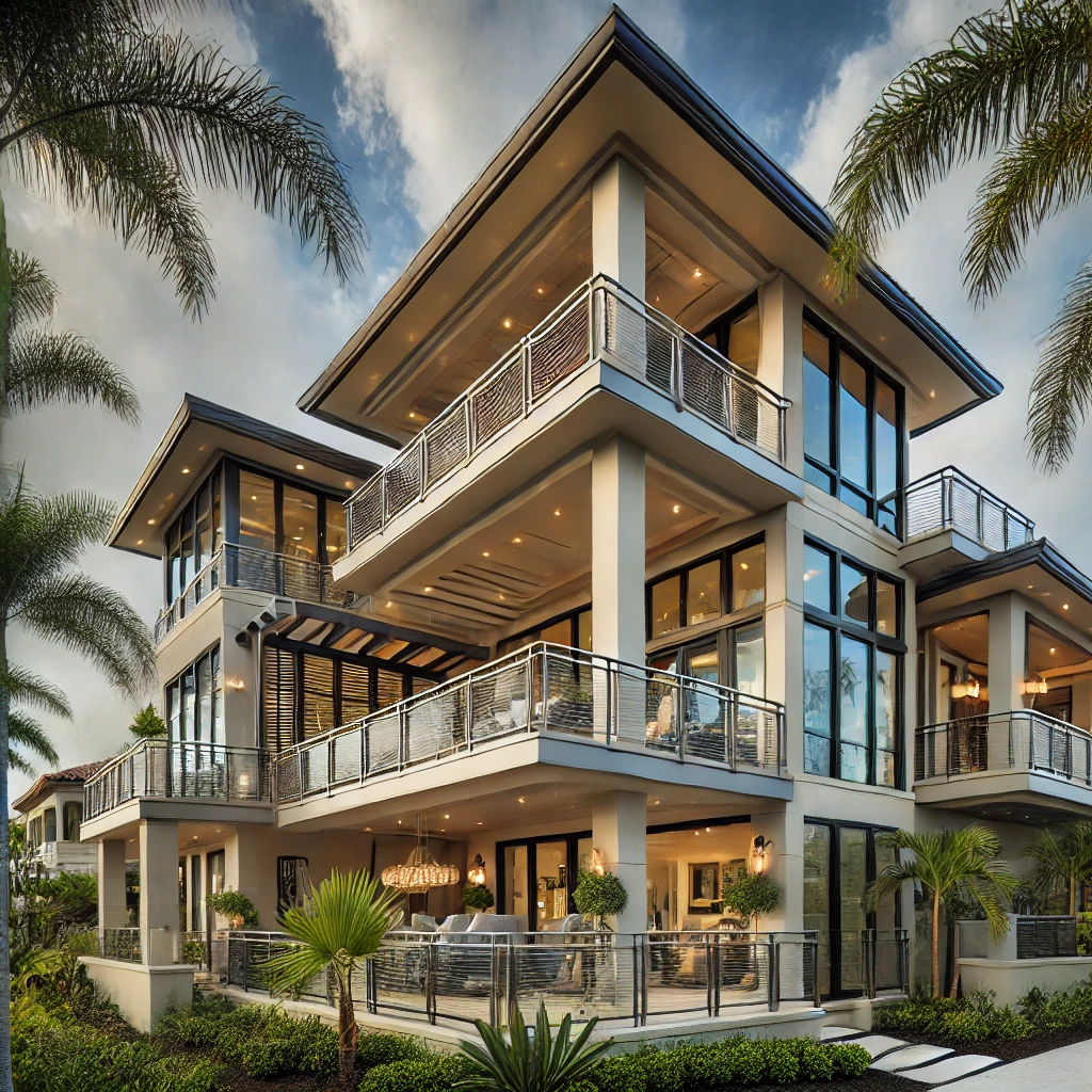 Custom railing services in Naples Park, Naples, FL. Call today for metal and glass railings for luxury homes. naplesrailing.com